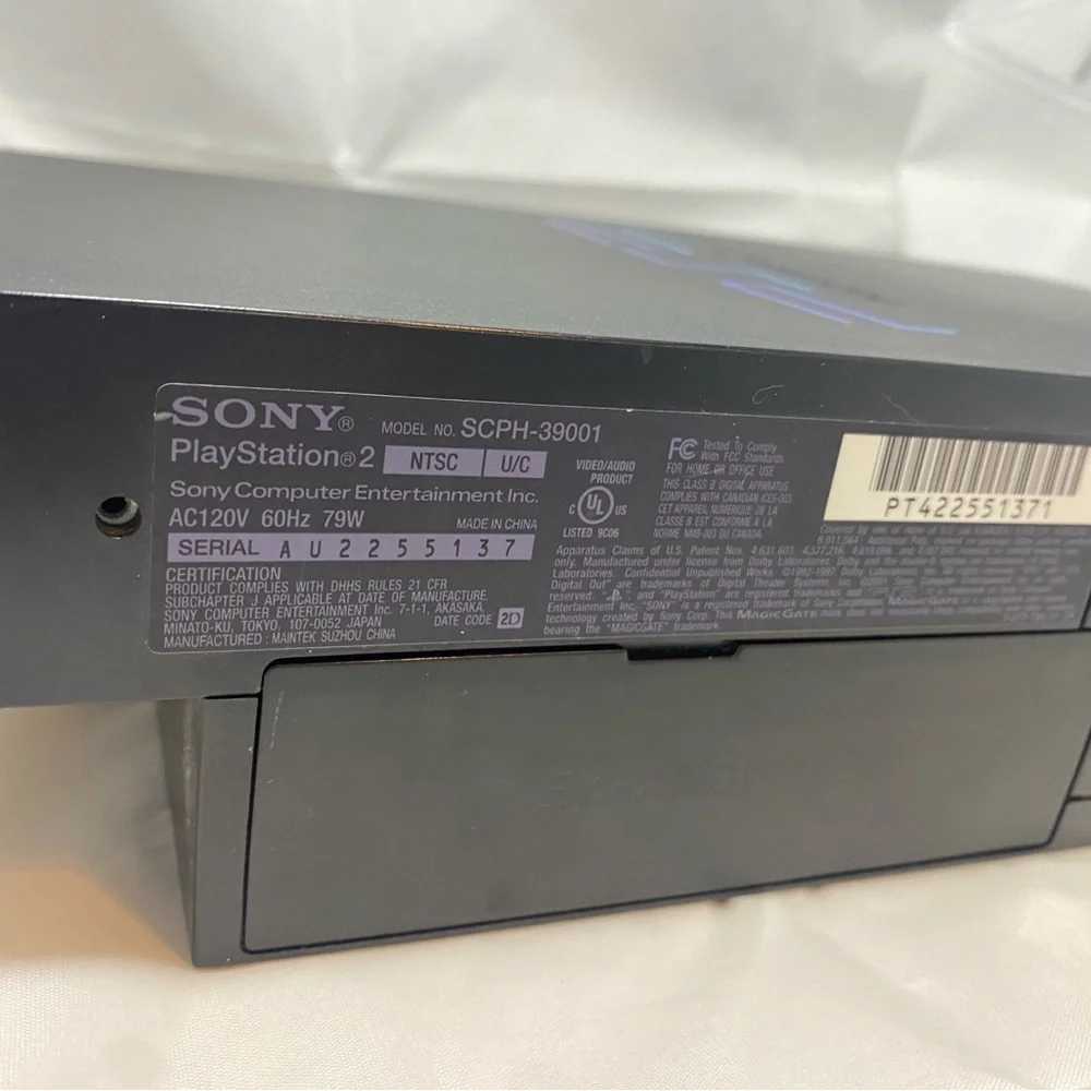 PlayStation 2 PS2 Fat Console SCPH-39001 Controller 6 Games Tested (no Chords) - Picture 3 of 7